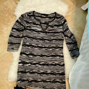 WHBM tunic metallic top